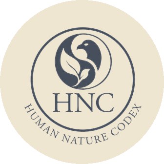 Siegel des Human Nature Codex: ein Vogel in einem Blatt, umschlossen von einem Ring mit dem Namen
