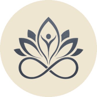 Zeichen für die Begleitung darüber hinaus: eine Lotusblüte über einer liegenden Acht
